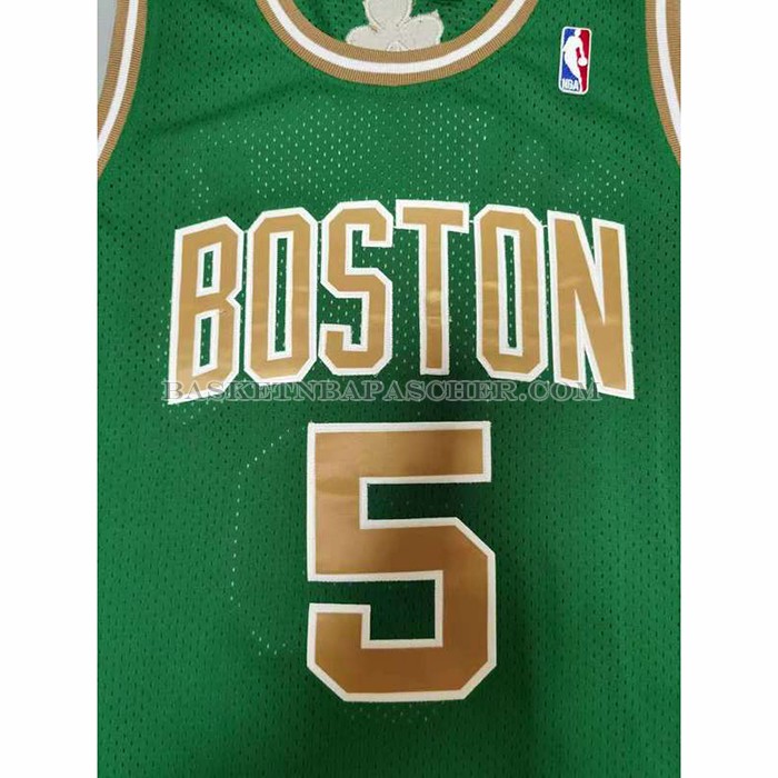 Maillot Boston Celtics Kevin Garnett NO 5 Mitchell & Ness 2007-08 Vert